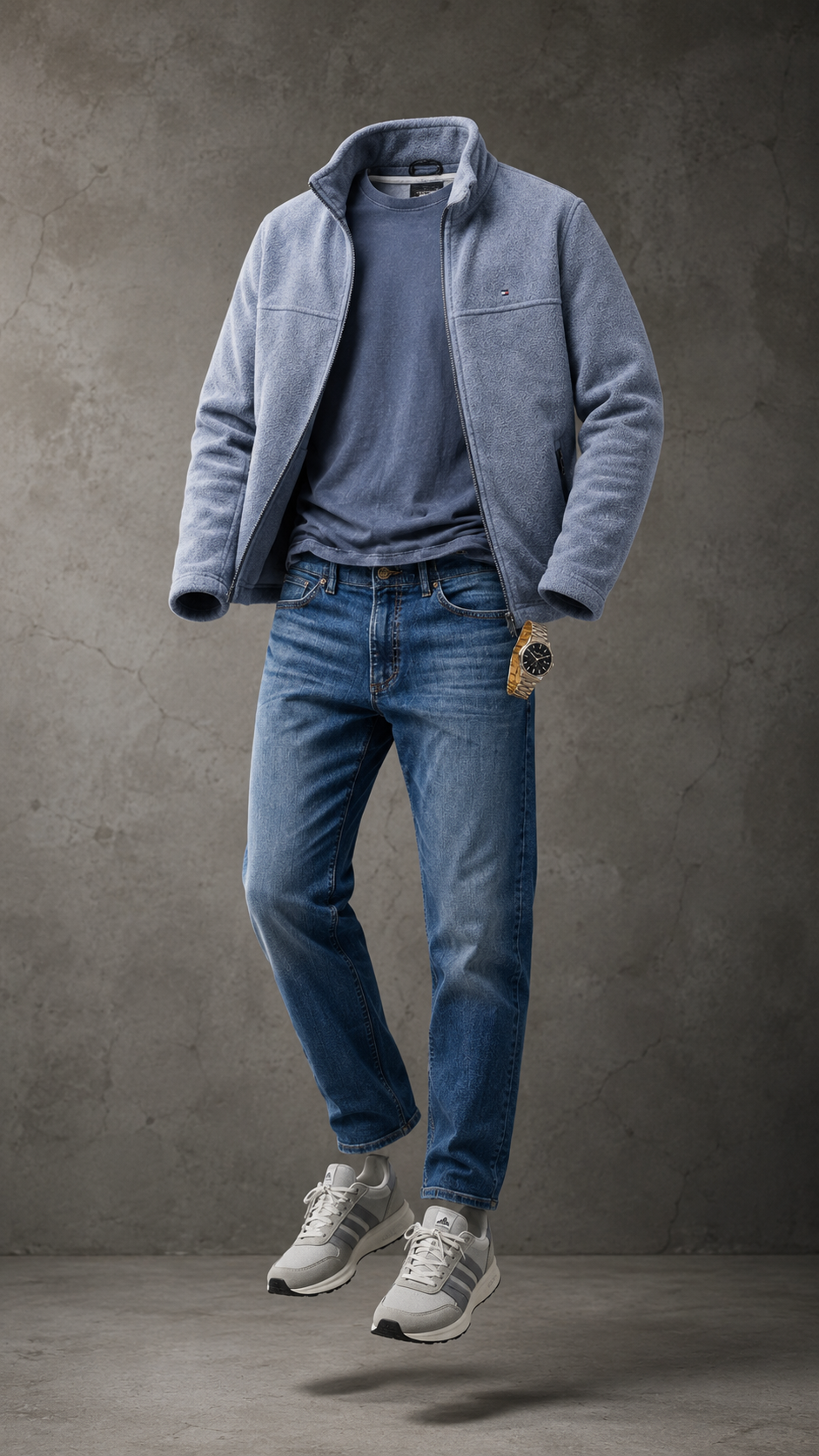 Outfit 51: Light Blue Fleece Jacket Outfit That Just Works For Everyday Style